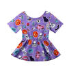 Baby Infant Toddler Kids Girl Pumpkin Party Tutu Dress Fancy Halloween Outfits