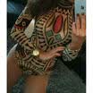 Vintage Womens Bodysuit Leotard Bodycon Bandage Jumpsuit Romper Top Blouse Club