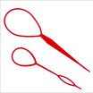 2pcs Fashion Topsy Tail Hair Braid Ponytail Hair Accessory Maker Styling Tool