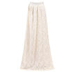 Women Double Layer Chiffon Pleated Long Maxi Dress Elastic Waist Skirt US STOCK