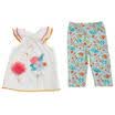 Kids Baby Girls 3D Embroidery Flower Tunic Tops VestPants 2pcs Outfits Clothes