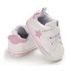 Kids Baby Unisex Crib Shoes Lace up Soft Sole Comfort PU Casual Prewalker Shoes