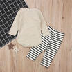 2PCS Toddler Baby Boy Girl Romper Pants Bodysuit Legging Outfit Set Clothes