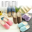 New Pure Color Soft Plain Slippers Wood Floor Non-slip Silent Mute Cotton Slippers Unisex Type