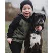 Cool Toddler Boy Reindeer Print Hooded Sweatshirt Long Sleeve Hoodies Pullovers