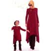 Madre e hija musulmanas visten a juego Mujeres Niños Niñas Casual Ropa familiar