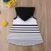 Toddler Baby Girl Kids Hooded Dress Outfit Clothes Party Cotton Clothes 1-5 Yrs