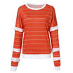 US NEW Womens Sweater Striped Tops Ladies Pullover Jumper Blouse Plus Size L-5XL