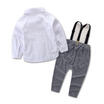 2pcs Toddler Baby Boys Kids Shirt Tops Long Pants Clothes Outfits Gentleman Set