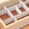 4Pcs DIY Grid Drawer Divider Household Necessities Storage Organizer Plastic New