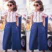 UK Stock New Summer Baby Girls Kids T Shirt Tops ClothesPants Jeans Outfit Set