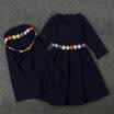 Toddler Kids Girl Dress Muslim Hijab Islamic Abaya KaftanBown Arab Maxi Dress