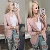 Women Slim OL Suit Casual Blazer Jacket Coat Tops Outwear Long Sleeve Plus Sized