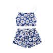 UK Newborn Kid Baby Girls Floral Backless Crop Vest Tops Shorts Holiday Clothes