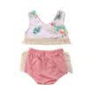 Toddler Kids Baby Girls Outfits Clothes T-shirt TopsDressShortsSkirt 2PCS Set