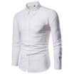 AOWOFS New Plus Size long sleeve corduroy shirt European&American trend 7 Colors casual shirt YS003
