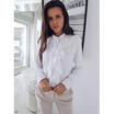 Women Summer Long Sleeve Blouse Ruffle Front Shirt Ladies Office Chiffon Tops