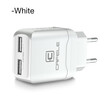 Cafele EU Plug Dual USB Charger DC 5V 24A 12W Universal Portable Travel Wall Adapter Mobile Phone Charger for iPhone Laptop