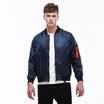 US Mens Padded Bomber Jacket Bike Motorcycle Coat Zip Fit Outwear Streetwear