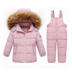 2018 Winter warm down jacket for baby girl clothes child clothing sets boys parka real fur coat kids snow wear infant overcoat