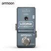 ammoon AP-09 Nano Series Loop Electric Guitar Effect Pedal Looper True Bypass Unlimited Overdubs 10 Minutes Recording with USB Cab