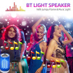 BT Light Speaker Jumpy Flame Music Light Inteligente E26 Inteligente RGB Light Audio Music Bulb Para Home Party Bar