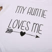 My Auntie Love Me Baby Boy Girls Romper Bodysuit Jumpsuit Cotton Clothes Outfits