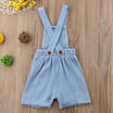 Newborn Kids Baby Boy Girl Clothes Outfit Bib Pants Romper Outfits Overalls