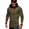5 Pieces Fashion Men Autumn Hoodie Long Sleeve Solid Hoodie Sweatshirt T-Shirts