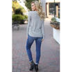 Womens Long Sleeve Pullover Loose Top Ladies Casual T-Shirt Blouse Striped Tops