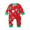 Xmas Newborn Kids Baby Girl Boy Santa Claus Top Romper Pants Outfits Set Clothes