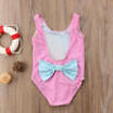 Kids Baby Girl Bikini Rainbow Backless Bowknot Swimwear Swimsuit Beachwear 1-6T