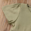 Baby Girl Short Sleeve Green Princess Dress Kid Baby Party Dresses Clothes