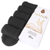 Manzi 30 pairs of equipment crystal socks thin soles transparent invisible anti-hook silk socks 30 pairs of black uniform