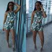 Summer Women Casual Chiffon Dresses Sleeveless Cocktail Two Piece Mini Dress G2