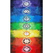 Rainbow Chakra Tapestry Stripe Towel Yoga Beach Mat Sunscreen Shawl Blanket