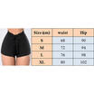 Women High Waist Drawstring Elastic Shorts Casual High Waist Skinny Short Pants