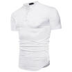 Mens Plain Short Sleeve T Shirt Slim Fit Longline Extended Crew Neck Casual Tops