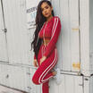 2Pcs Women Tracksuit Hoodies Sweatshirt Pants Sets Sport Wear Jogging Sweat Suit