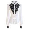 Fashion Women Lady Formal Office Dress Long Sleeve Shirt Uniform Blouse Tops