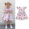 Newborn Toddler Baby Girl Ruffle Sleeve Floral Tulle Party Pageant Dress Clothes