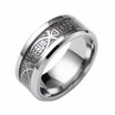 NeillieN hot supply religious wind Christian Jesus JESUS letters titanium steel ring hand jewelry wholesale