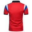 Men Stylish Casual V Neck T-Shirts Slim Fit Short Sleeve POLO Shirt Clothes Top