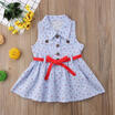 Toddler Kids Baby Girls Cotton Floral Party Casual Short Sleeve Dress uk