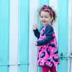 AU Cotton Dinosaur Newborn Kids Baby Girl Dress Sundress Headband Casual Clothes