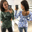 Summer Women Casual Tank Top Blouse Ladies Slim Print Crop Top T-Shirt Sportwear