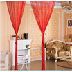 String Door Curtain Beads Room Divider Window Panel Tassel Crystal Fringe Adorn