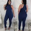 Casual Womens Bodycon Jumpsuit Jeans Denim Rompers Overalls Trousers Long Pants