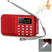 Mini Portable LCD Digital FM Radio Speaker USB TF Card Mp3 Music Player with LED Light