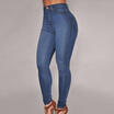 Women Denim Skinny Pant High Waist Stretch Jeans Slim Pencil Trouser Summer